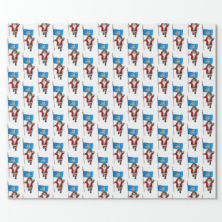 Santa Claus visits Connecticut Wrapping Paper