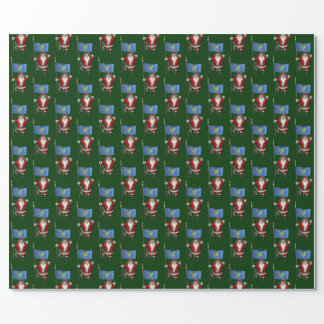 Santa Claus Visits The Beaver State Wrapping Paper