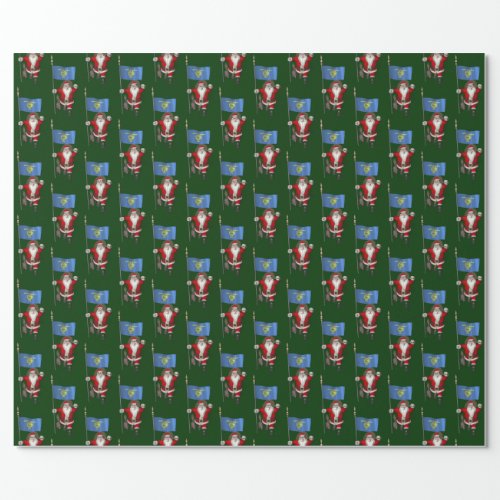 Santa Claus Visits The Beaver State Wrapping Paper