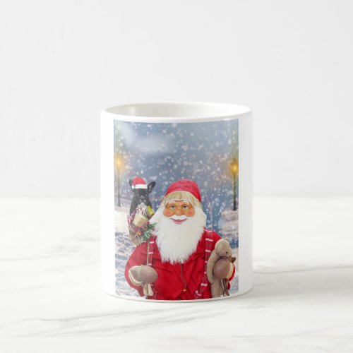 Santa Claus w Christmas Gifts French Bulldog Coffee Mug