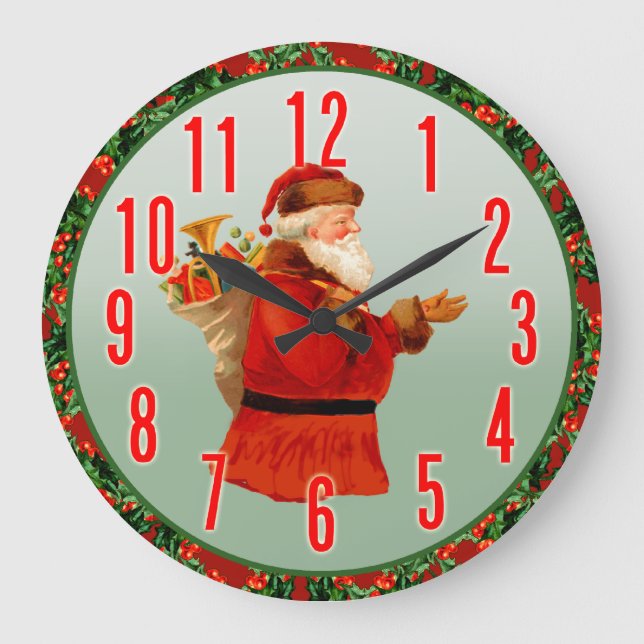 Santa Claus Wall Clock (Front)
