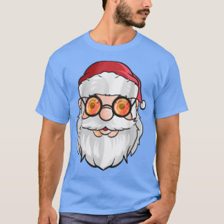 Santa Claus Wearing Sunglasses For Christmas In Ju T-Shirt