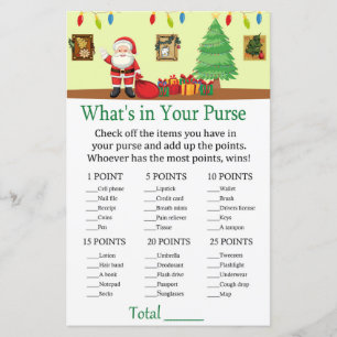 Santa Claus What's in your purse game