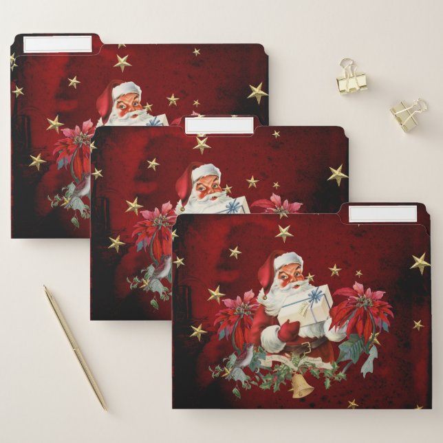 Santa Claus wish you a merry christmas File Folder (Set)