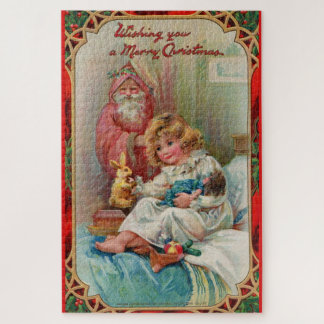 Santa Claus Wishing You a Merry Christmas Jigsaw Puzzle