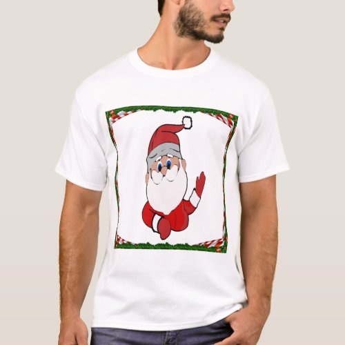 Santa Claus with an Enormous Head T_Shirt