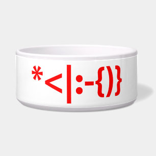 Santa Claus with Beard Christmas Emoticon Bowl