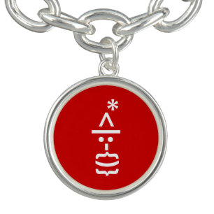 Santa Claus with Beard Christmas Emoticon Bracelet