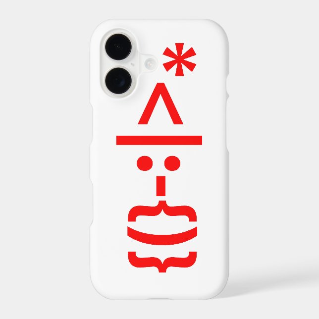 Santa Claus with Beard Christmas Emoticon Case-Mate iPhone Case (Back)