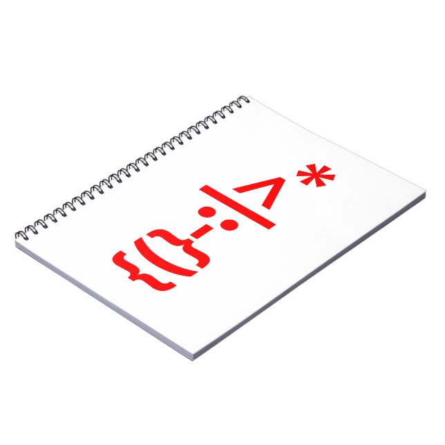 Santa Claus with Beard Christmas Emoticon Notebook (Left Side)