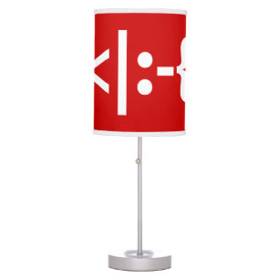 Santa Claus with Beard Christmas Emoticon Table Lamp