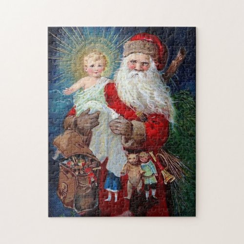 Santa Claus with Christ Child Jigsaw Puzzle