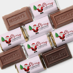 Santa Claus with Christmas Tree Candy Wrapper Hershey's Miniatures