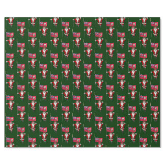 Santa Claus With Ensign Of Bermuda Wrapping Paper