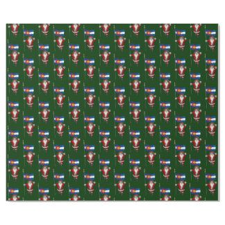 Santa Claus With Ensign Of Colorado Wrapping Paper