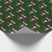 Christmas Santa Clause Toy Company North Pole Wrapping Paper