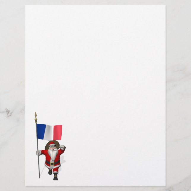 Santa Claus With Ensign Of France (Front)