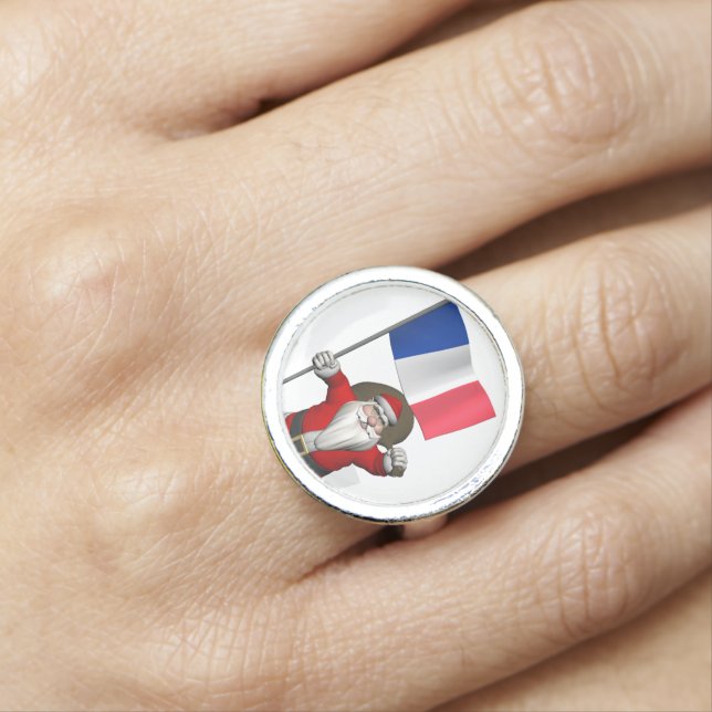 Santa Claus With Ensign Of France Ring (In Situ)