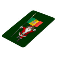 Santa Claus With Ensign Of Los Angeles