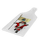 Santa Claus With Ensign Of New Jersey Cutting Board at Zazzle