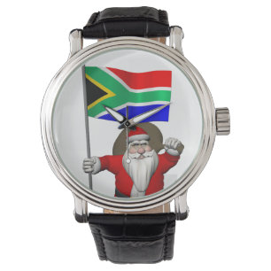 Santa Claus With Ensign Of South Africa Watch