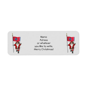 Santa Claus With Ensign Of Tennessee Label