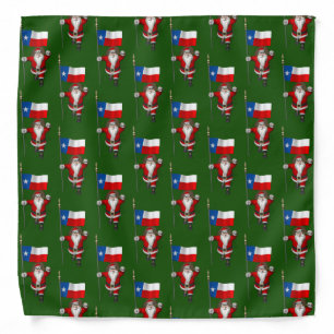 Santa Claus With Ensign Of Texas Bandana