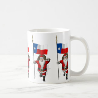Santa Claus With Ensign Of Texas Coffee Mug