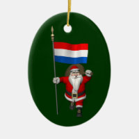 Santa Claus With Ensign Of The Netherlands