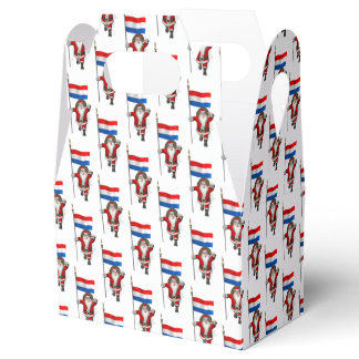 Santa Claus With Ensign Of The Netherlands Favor Boxes