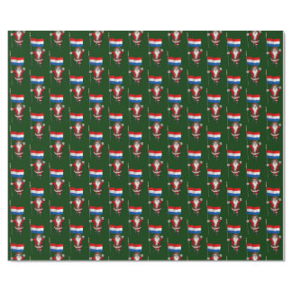 Santa Claus With Ensign Of The Netherlands Wrapping Paper