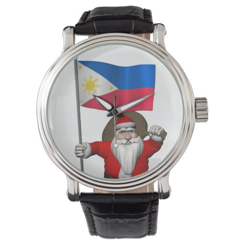 Santa Claus With Ensign Of The Philippines Watch