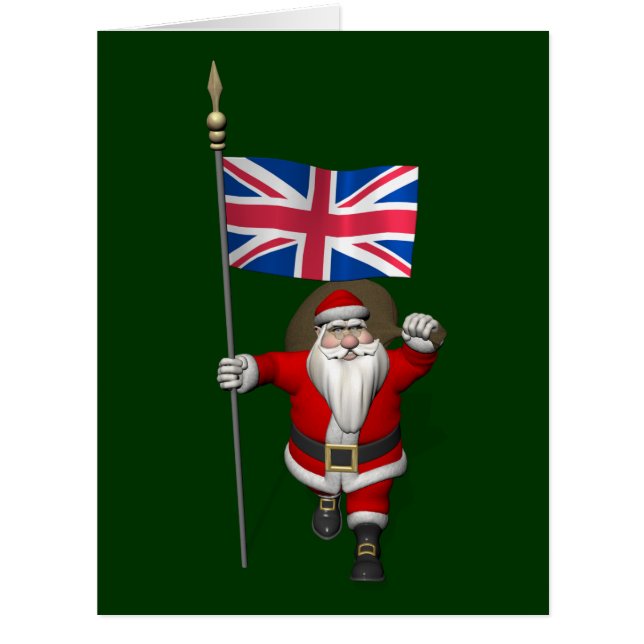 Santa Claus With Ensign Of The UK (Front)
