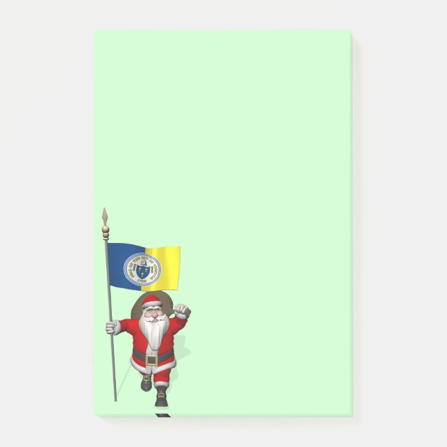 Santa Claus With Ensign Of Trenton NJ Post-it Notes (Front)