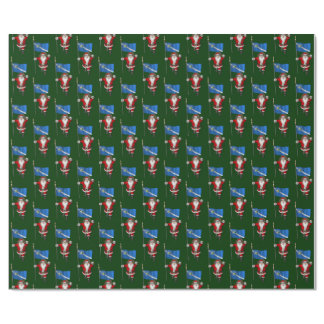 Santa Claus With Flag Of Las Vegas Wrapping Paper