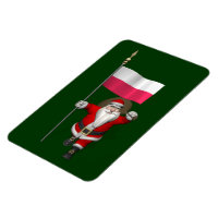 Santa Claus With Flag Of Poland