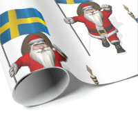 Christmas Santa Clause Toy Company North Pole Wrapping Paper, Zazzle