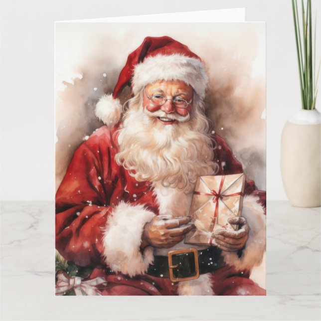 Santa Claus with gift Card (Front)