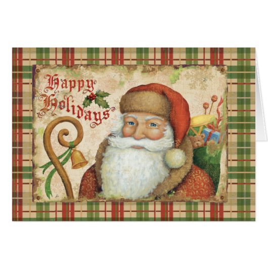 Santa Claus with Gifts Cards (Front Horizontal)