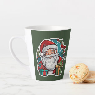 Santa Claus with gifts - Latte Mug