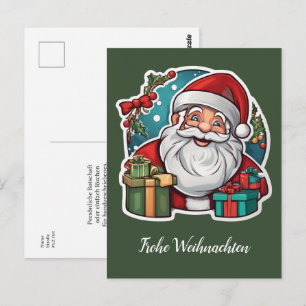 Santa Claus with gifts -  Postcard