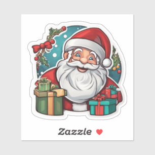 Santa Claus with Gifts - Sticker