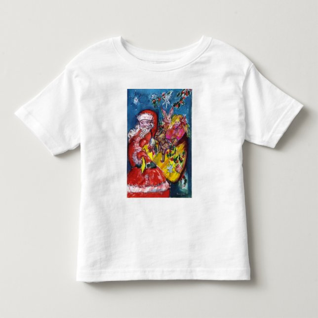 SANTA CLAUS WITH GIFTS TODDLER T-SHIRT (Front)