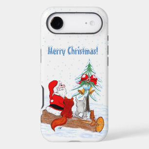 Santa Claus with Rabbit Fox and Squirrel iPhone 17 Air Case