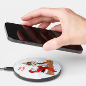 Santa Claus with Rabbit Fox and Squirrel Wireless Charger (Hand)