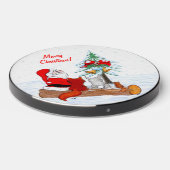 Santa Claus with Rabbit Fox and Squirrel Wireless Charger (Front 2)