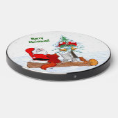 Santa Claus with Rabbit Fox and Squirrel Wireless Charger (Front 2)
