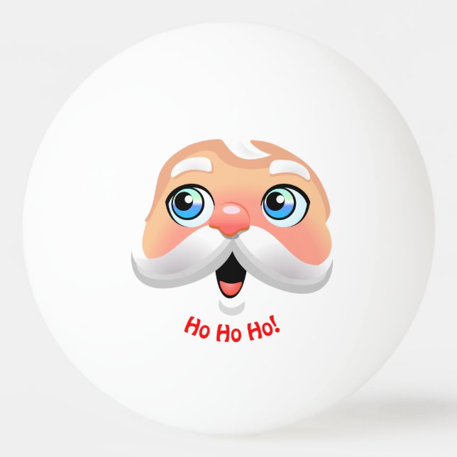 Santa Claus With Rosy Cheeks Ping-Pong Ball (Front)