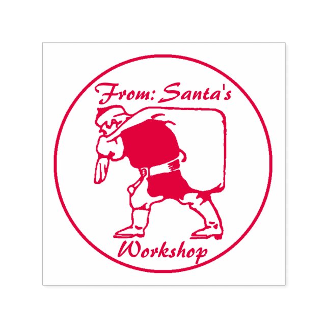 Santa Claus with Sack Self-inking Stamp (Design)