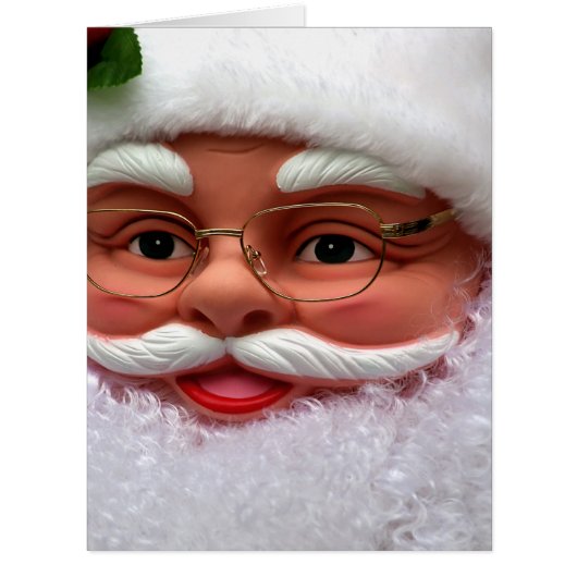Santa Claus with sociable laugh Cards (Front)